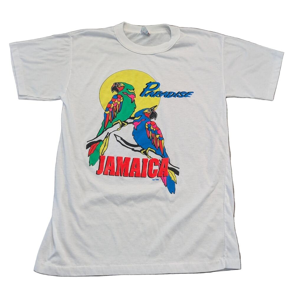 80's/90's Neon Paradise Jamaica Parrotts T shirt